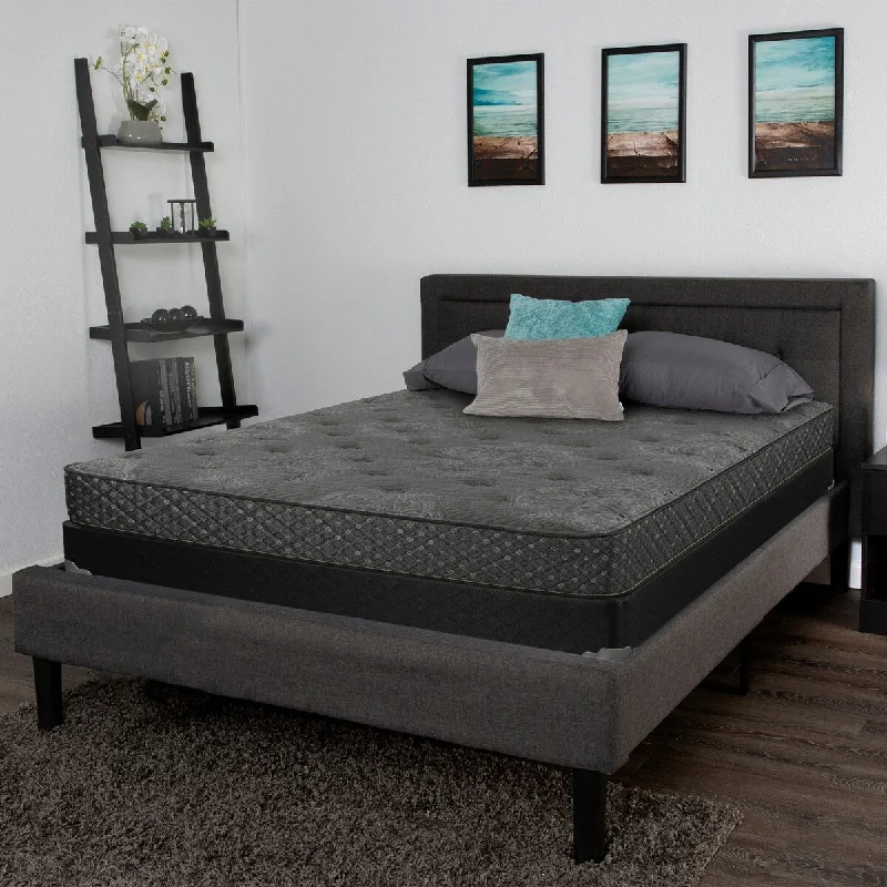 Queen - size mattresses for couples and standard bedroomsPolyester - foam mattresses for budget - friendly optionsJanna Grey and Black 12" Queen Mattress Queen - size mattresses for couples and standard bedroomsPolyester - foam mattresses for budget - friendly optionsJanna Grey and Black 12" Queen Mattress