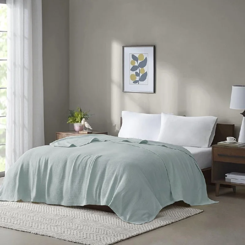 Cotton blankets for breathability and a lightweight feelMohair blankets with a unique sheen and softnessKing Fresh Spun Basketweave Cotton Blanket Blue Cotton blankets for breathability and a lightweight feelMohair blankets with a unique sheen and softnessKing Fresh Spun Basketweave Cotton Blanket Blue