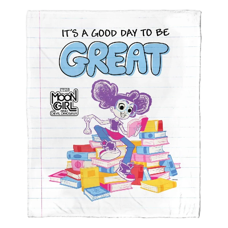 Cotton blankets for breathability and a lightweight feelSynthetic fiber blend blankets for a budget - friendly choiceMarvel Moon Girl Good To Be Great Silk Touch Throw Blanket