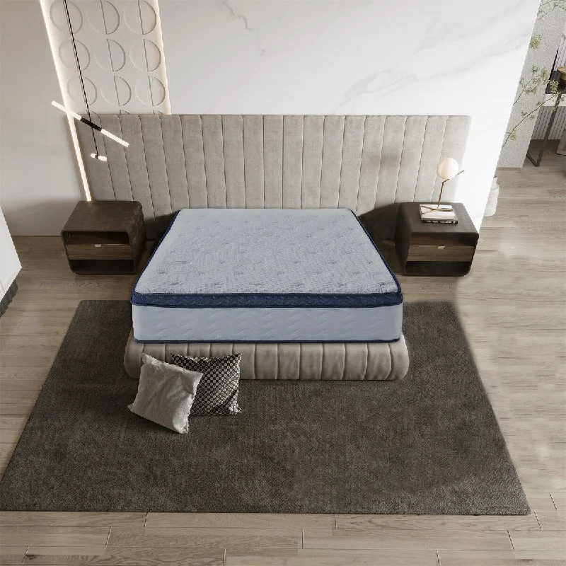 Organic cotton mattresses for a chemical - free sleep surfaceWool - filled mattresses for natural insulation and moisture - wickingMattress 12" Memory Foam Hybrid Pocket Coil Mattress Full Size