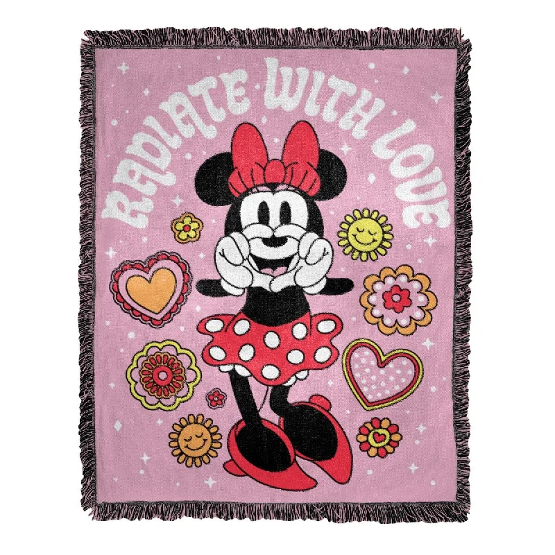 Microfiber blankets that are durable and easy to care forLinen blankets with a rustic and textured lookMinnie Mouse Radiant Minnie Jacquard Throw Microfiber blankets that are durable and easy to care forLinen blankets with a rustic and textured lookMinnie Mouse Radiant Minnie Jacquard Throw