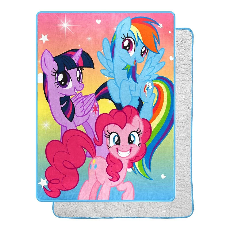 Silk blankets with a smooth and elegant touchRayon from bamboo blankets for a silky and breathable feelMy Little Pony - Rainbow Surprise Silk blankets with a smooth and elegant touchRayon from bamboo blankets for a silky and breathable feelMy Little Pony - Rainbow Surprise