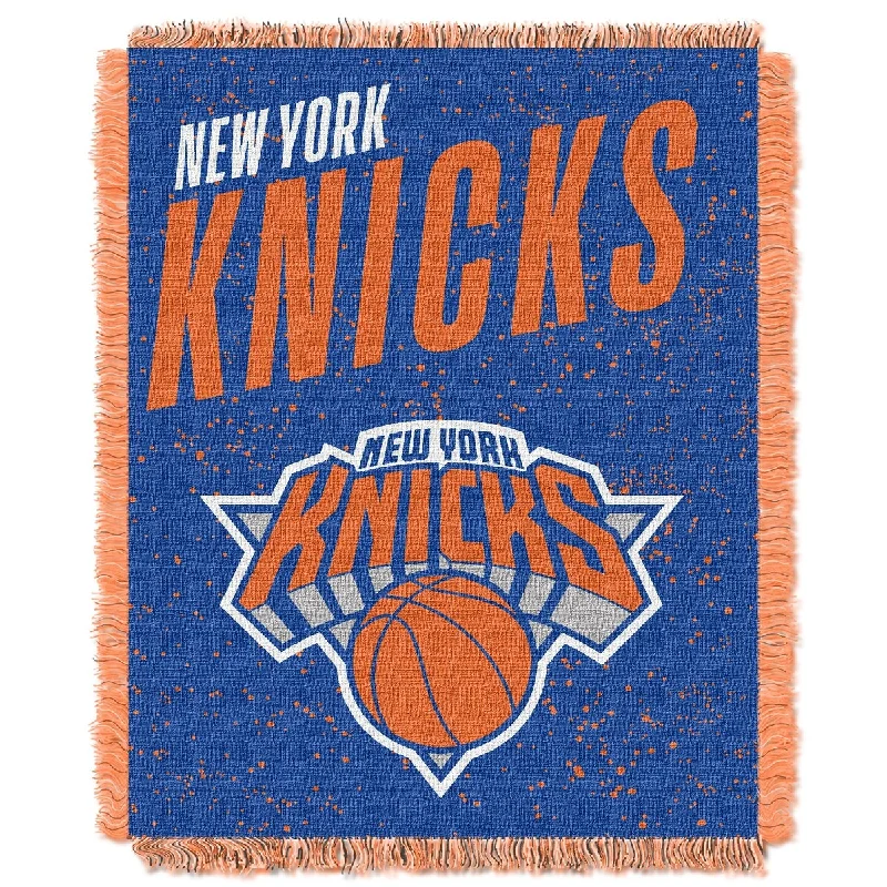Fleece blankets for a cozy and plush textureRecycled polyester blankets for an eco - conscious optionNBA 019 Knicks Headliner Jacquard Throw