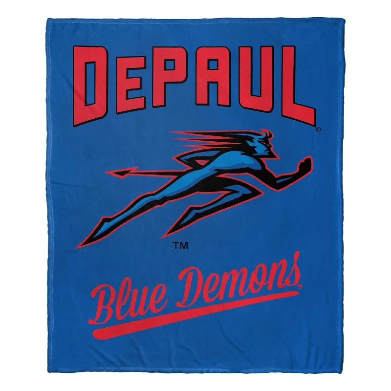 Silk blankets with a smooth and elegant touchMicrofiber blankets that are durable and easy to care forNCAA Depaul Alumni Silk Touch Throw