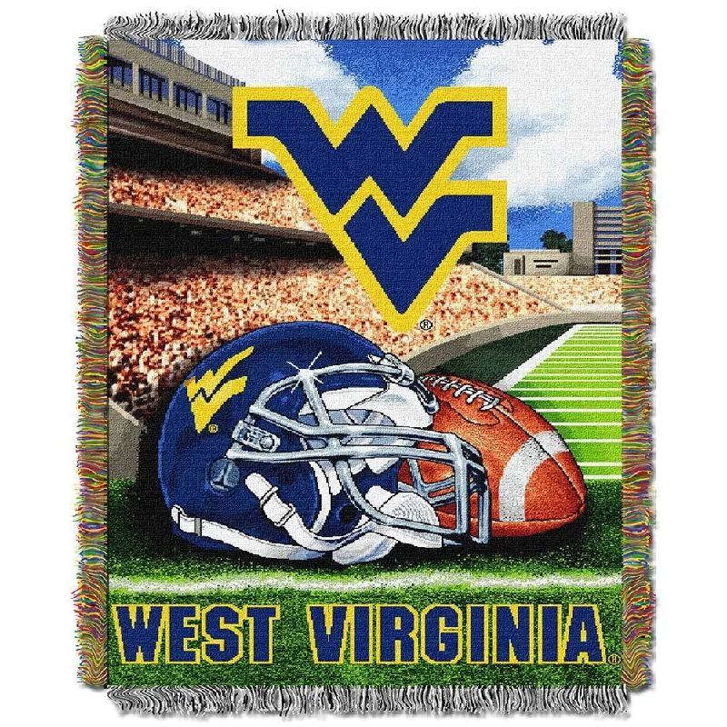 Mohair blankets with a unique sheen and softnessRecycled polyester blankets for an eco - conscious optionNCAA West Virginia University Mountaineers School Tapestry Throw