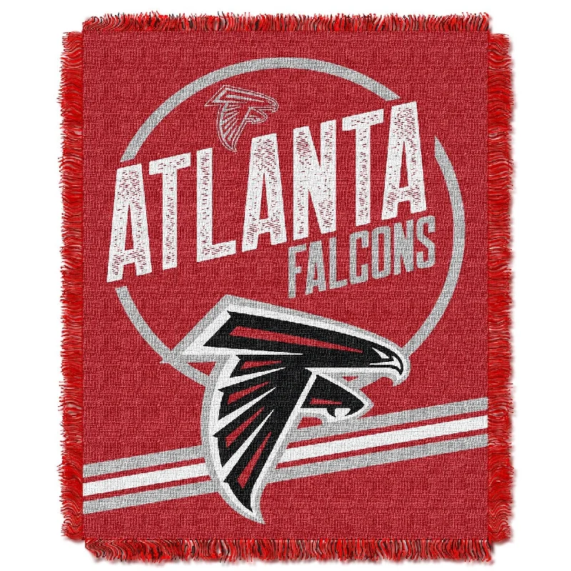 Linen blankets with a rustic and textured lookKing - size blankets to cover large beds comfortablyNFL 019 Falcons Read Option Jacquard Throw