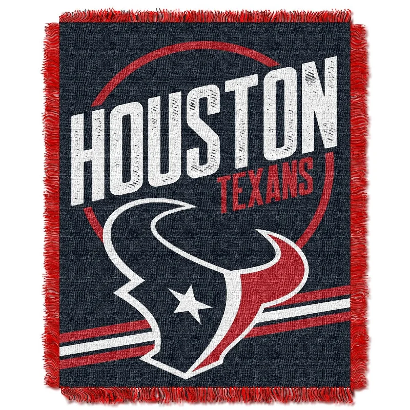 Alpaca wool blankets for a hypoallergenic and warm optionWool blankets with natural warmth and insulationNFL 019 Texans Read Option Jacquard Throw