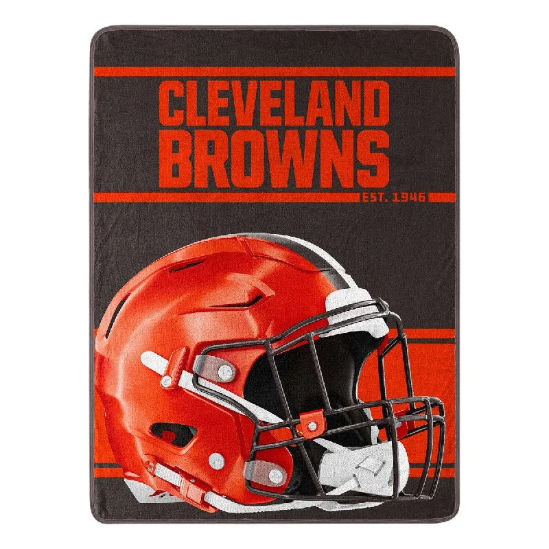 Cashmere blankets for ultimate softness and luxuryMicrofiber blankets that are durable and easy to care forNFL 059 Browns Run Micro Raschel Throw