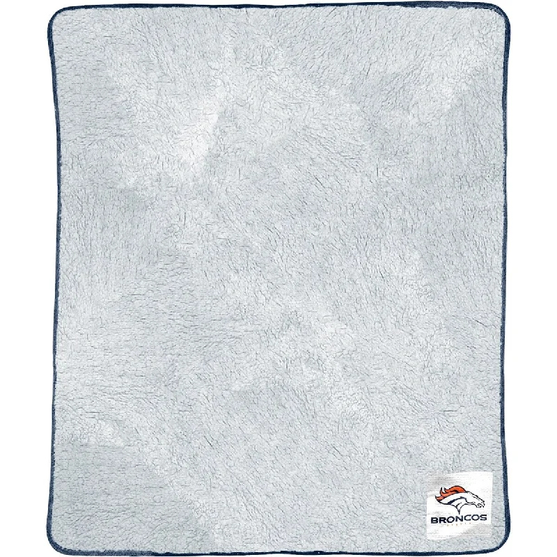 Linen blankets with a rustic and textured lookSilk blankets with a smooth and elegant touchNFL 114 Broncos Patch Two Tone Sherpa