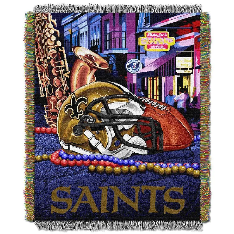 Queen - size blankets for standard - sized bedsQueen - size blankets for standard - sized bedsNFL New Orleans Saints Woven Tapestry Throw