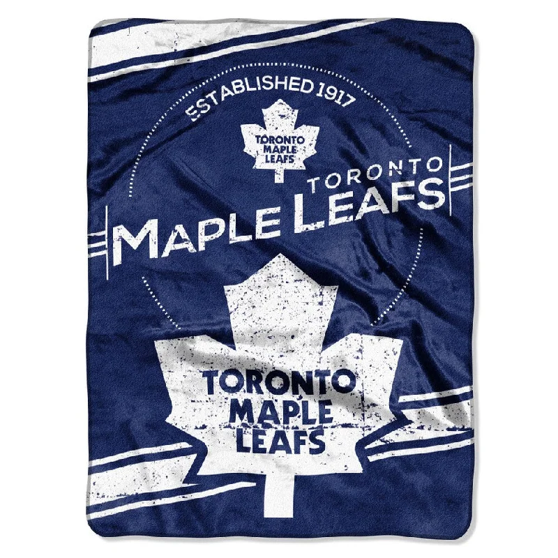 Fleece blankets for a cozy and plush textureWool blankets with natural warmth and insulationNHL 801 Maple Leafs Stamp Raschel Throw