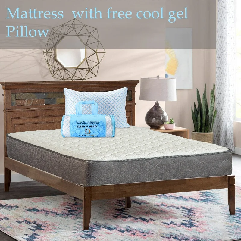 Wool - filled mattresses for natural insulation and moisture - wickingBamboo - charcoal infused mattresses for odor absorptionOnetan , 9-Inch Pocketed Coil Rolled Medium Plush Mattress With Cover And Comes With Free Pillow. Wool - filled mattresses for natural insulation and moisture - wickingBamboo - charcoal infused mattresses for odor absorptionOnetan , 9-Inch Pocketed Coil Rolled Medium Plush Mattress With Cover And Comes With Free Pillow.