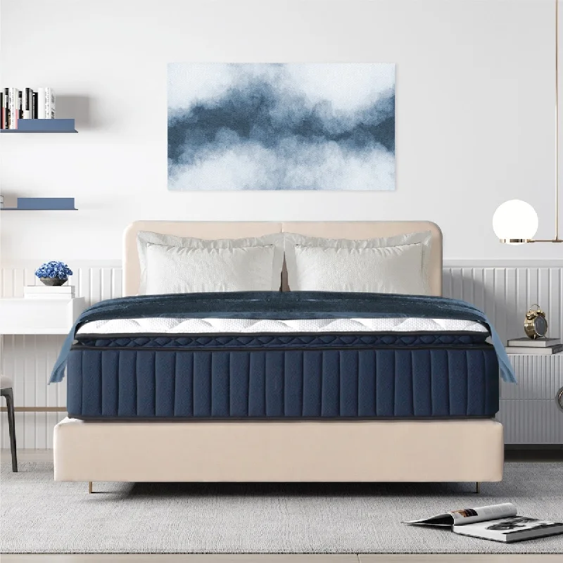 Bamboo - charcoal infused mattresses for odor absorptionGel - infused memory foam mattresses for cooler sleepOpulence 14" Plush Pillow-Top Memory Foam Edge Support Pocket Spring Premium Hybrid Mattress Bamboo - charcoal infused mattresses for odor absorptionGel - infused memory foam mattresses for cooler sleepOpulence 14" Plush Pillow-Top Memory Foam Edge Support Pocket Spring Premium Hybrid Mattress