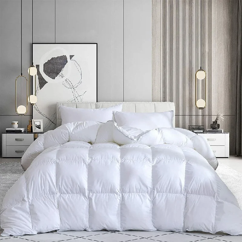 Silk blankets with a smooth and elegant touchQueen - size blankets for standard - sized bedsQueen Soft Warm Duvet 1200 TC 100% Cotton White