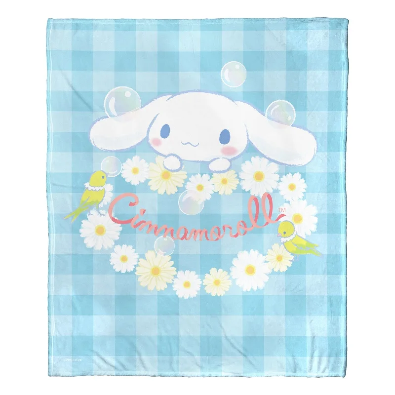 Cotton blankets for breathability and a lightweight feelKing - size blankets to cover large beds comfortablySanrio Cinnamoroll Silk Touch Throw Blanket