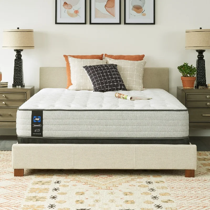 Innerspring mattresses with coil counts for supportKing - size mattresses for spacious master bedroomsSealy Posturepedic Spring Cranberry 12-inch Medium Tight Top Mattress and Adjustable Base Set