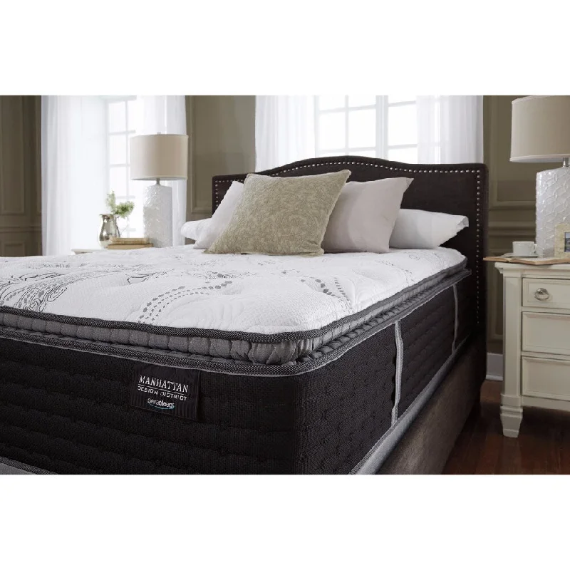 Organic cotton mattresses for a chemical - free sleep surfaceWool - filled mattresses for natural insulation and moisture - wickingSierra Sleep by Ashley Manhattan Design District Queen-size Mattress Organic cotton mattresses for a chemical - free sleep surfaceWool - filled mattresses for natural insulation and moisture - wickingSierra Sleep by Ashley Manhattan Design District Queen-size Mattress
