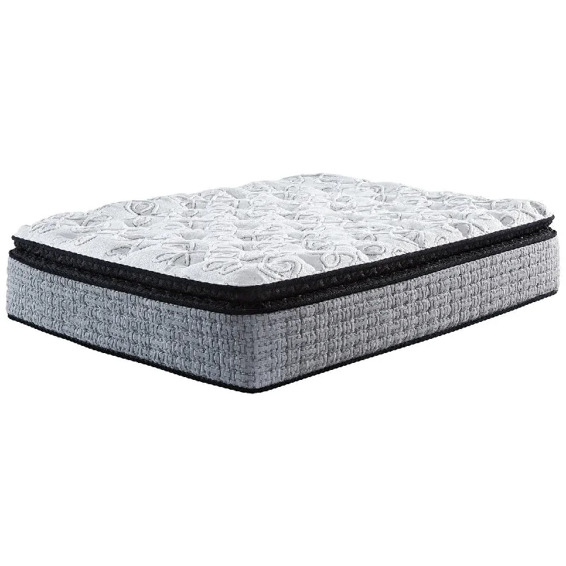 Latex mattresses with natural bounce and breathabilityNatural latex and organic cotton blend mattressesSignature Design by Ashley Mt Rogers 16-inch Pillowtop Mattress with Metal Riser Foundation
