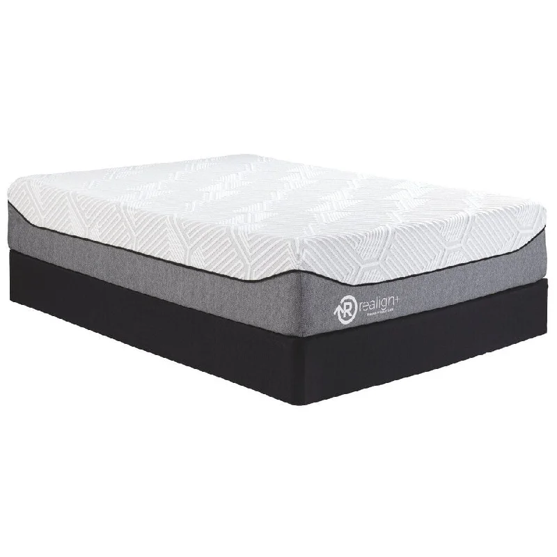 Natural latex and organic cotton blend mattressesInnerspring mattresses with coil counts for supportSignature Design by Ashley Realign 13-inch Firm Hybrid Mattress Natural latex and organic cotton blend mattressesInnerspring mattresses with coil counts for supportSignature Design by Ashley Realign 13-inch Firm Hybrid Mattress