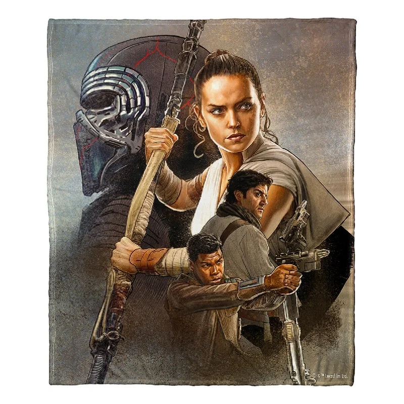 Synthetic fiber blend blankets for a budget - friendly choiceQueen - size blankets for standard - sized bedsSw Rise Of Sky Walker Silk Touch Throw