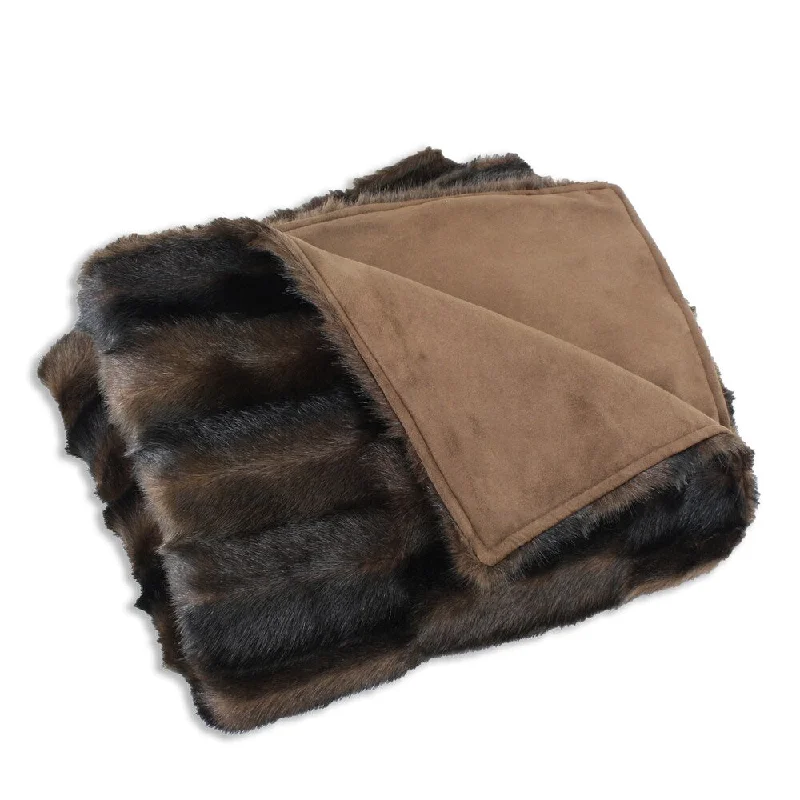 Alpaca wool blankets for a hypoallergenic and warm optionMohair blankets with a unique sheen and softnessTaline Fur Throw Blanket (26 x 40)