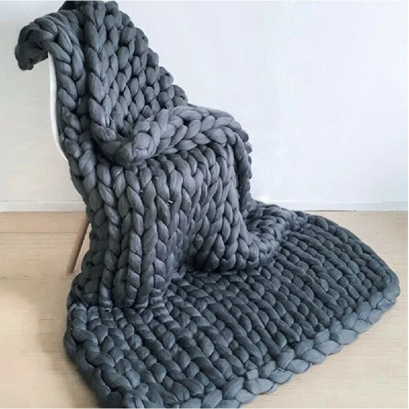 Bamboo fiber blankets with natural antibacterial propertiesAlpaca wool blankets for a hypoallergenic and warm optionThick Winter Large Chunky Knit Handmade Warm King Dark Gray Bamboo fiber blankets with natural antibacterial propertiesAlpaca wool blankets for a hypoallergenic and warm optionThick Winter Large Chunky Knit Handmade Warm King Dark Gray
