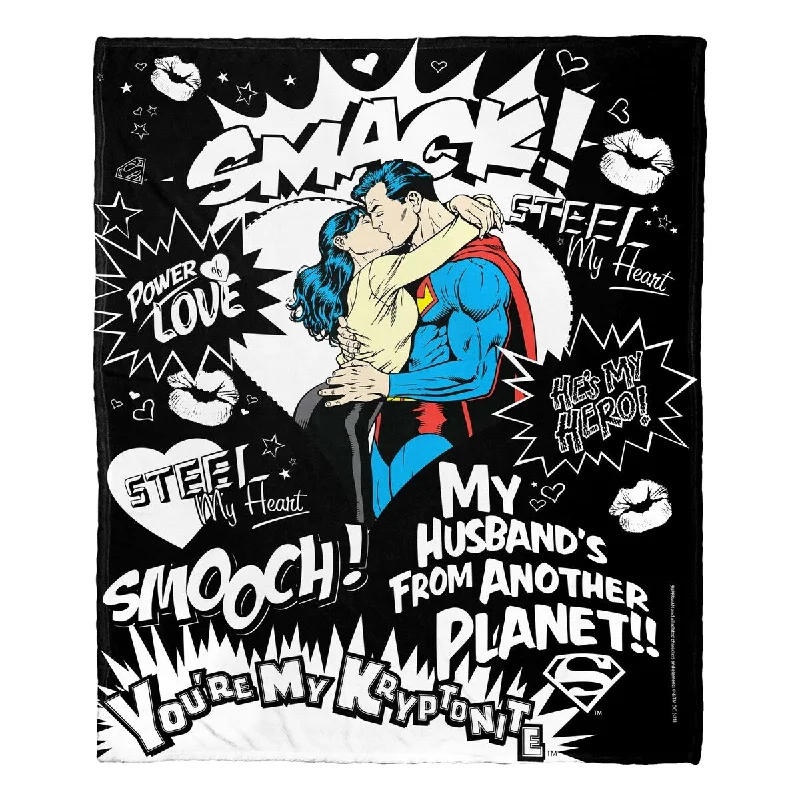 Wool blankets with natural warmth and insulationKing - size blankets to cover large beds comfortablyWB Superman Many Kisses Silk Touch Throw Wool blankets with natural warmth and insulationKing - size blankets to cover large beds comfortablyWB Superman Many Kisses Silk Touch Throw