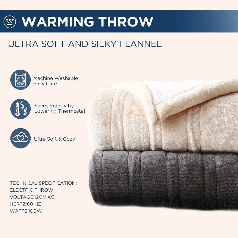 Fleece blankets for a cozy and plush textureChenille blankets with a thick and fuzzy textureWestinghouse Electric Blanket Heated Blanket with 10 Heating Levels Fleece blankets for a cozy and plush textureChenille blankets with a thick and fuzzy textureWestinghouse Electric Blanket Heated Blanket with 10 Heating Levels