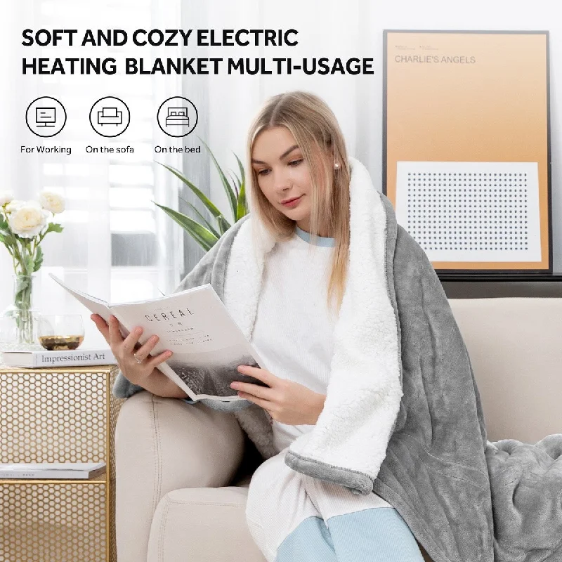 Cashmere blankets for ultimate softness and luxuryRecycled polyester blankets for an eco - conscious optionWestinghouse Sherpa Heated Blanket Electric Throw with 6 Heat Settings Cashmere blankets for ultimate softness and luxuryRecycled polyester blankets for an eco - conscious optionWestinghouse Sherpa Heated Blanket Electric Throw with 6 Heat Settings