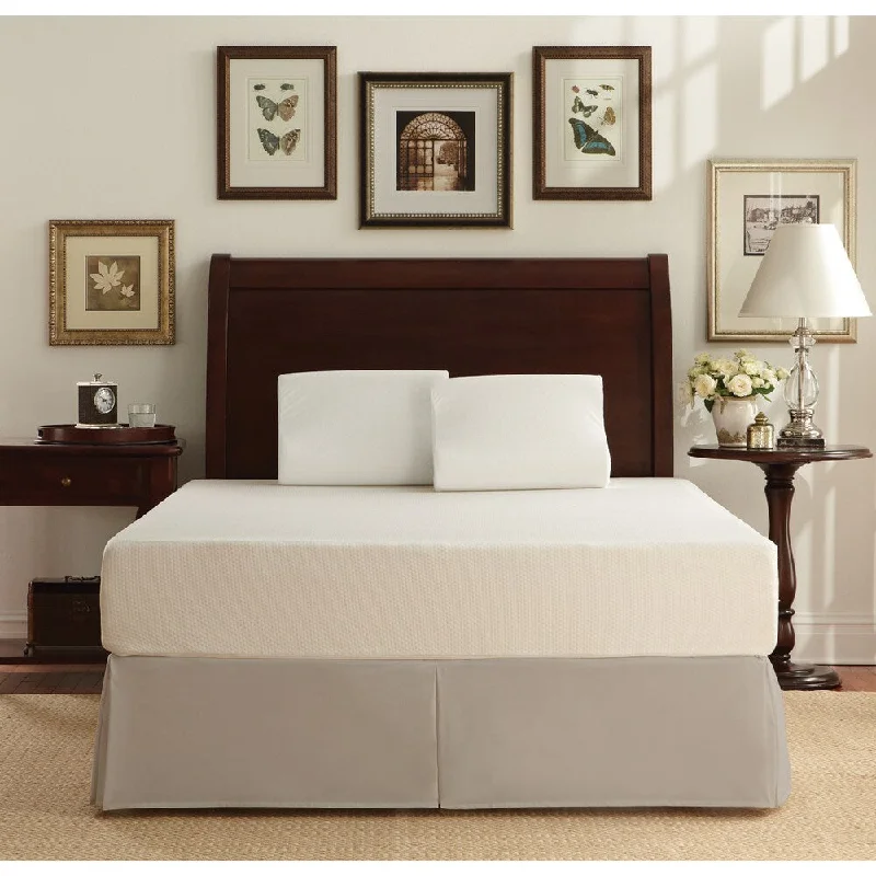 Bamboo - charcoal infused mattresses for odor absorptionBamboo - charcoal infused mattresses for odor absorptionWHITE by Sarah Peyton 10-inch Traditional Plush Support Twin-size Memory Foam Mattress and Pillow Set Bamboo - charcoal infused mattresses for odor absorptionBamboo - charcoal infused mattresses for odor absorptionWHITE by Sarah Peyton 10-inch Traditional Plush Support Twin-size Memory Foam Mattress and Pillow Set